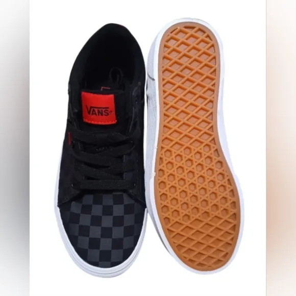 VANS Off The Wall, Seldan (Checkerboard) Black / VN0A4U25276 / Boy Size 3.5 YT
