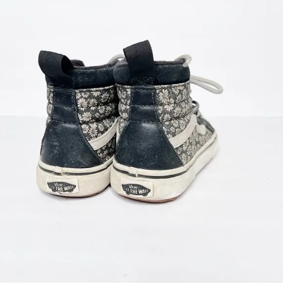 VANS SK8-HI MTE-1 Girls Primaloft Insulated Floral Shoes Size 2 Girls