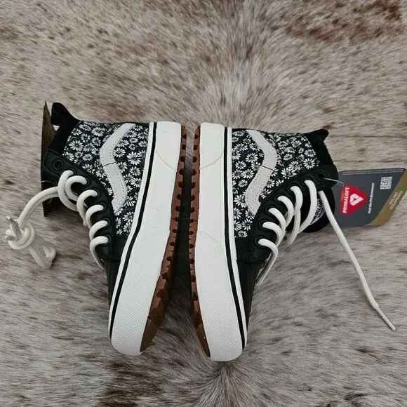 VANS SK8-HI MTE-1 Little Girls Primaloft Insulated Floral Shoes NEW