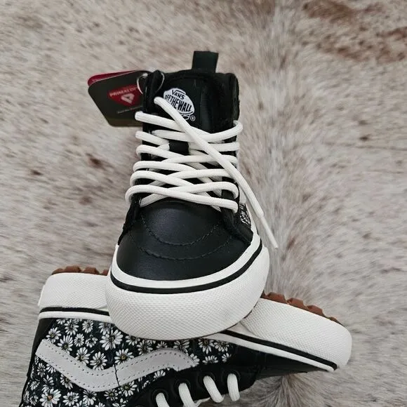 VANS SK8-HI MTE-1 Little Girls Primaloft Insulated Floral Shoes NEW