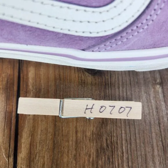 VANS Sk8-Hi MTE-2 Womens Sz 9 Purple White Cold Weather Insulated Sneakers Shoes