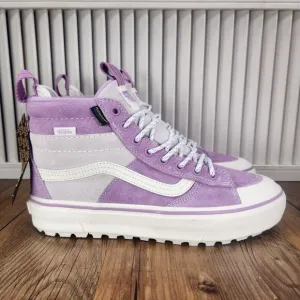VANS Sk8-Hi MTE-2 Womens Sz 9 Purple White Cold Weather Insulated Sneakers Shoes