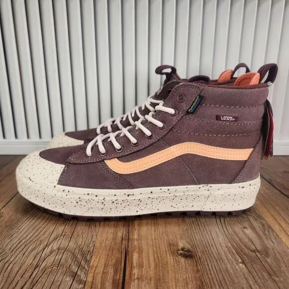 VANS MTE Sk8-Hi Waterproof Insulated Shoes Men 9.5 Brown Suede UltraCush Sneaker