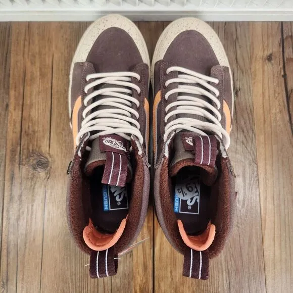 VANS MTE Sk8-Hi Waterproof Insulated Shoes Men 9.5 Brown Suede UltraCush Sneaker