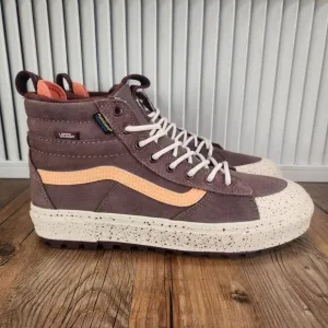 VANS MTE Sk8-Hi Waterproof Insulated Shoes Men 9.5 Brown Suede UltraCush Sneaker