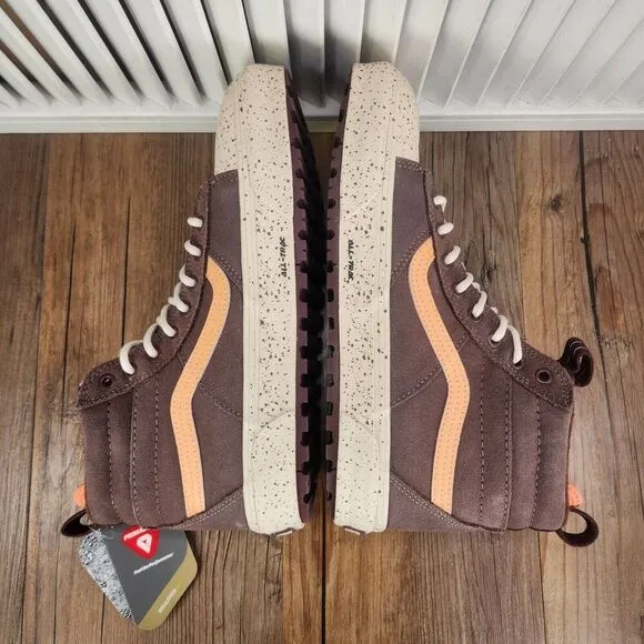 VANS MTE Sk8-Hi Waterproof Insulated Shoes Men 9.5 Brown Suede UltraCush Sneaker