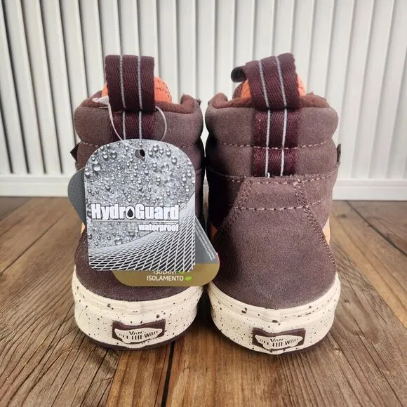 VANS MTE Sk8-Hi Waterproof Insulated Shoes Men 9.5 Brown Suede UltraCush Sneaker