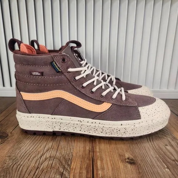 VANS MTE Sk8-Hi Waterproof Insulated Shoes Men 9.5 Brown Suede UltraCush Sneaker