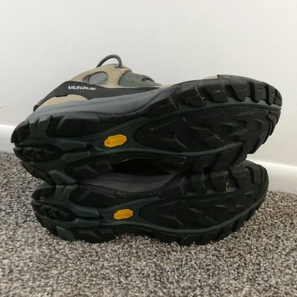 Vasque Gore-Tex Leather Hiking Boots Mens US 14M Gray Vibram Outdoor Trail Shoes