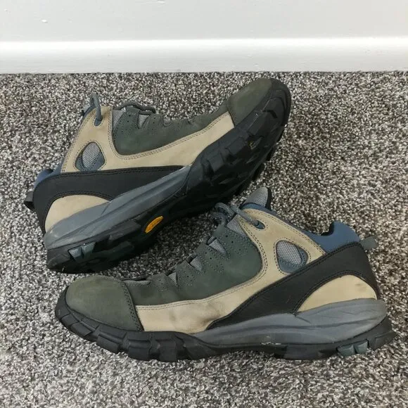 Vasque Gore-Tex Leather Hiking Boots Mens US 14M Gray Vibram Outdoor Trail Shoes