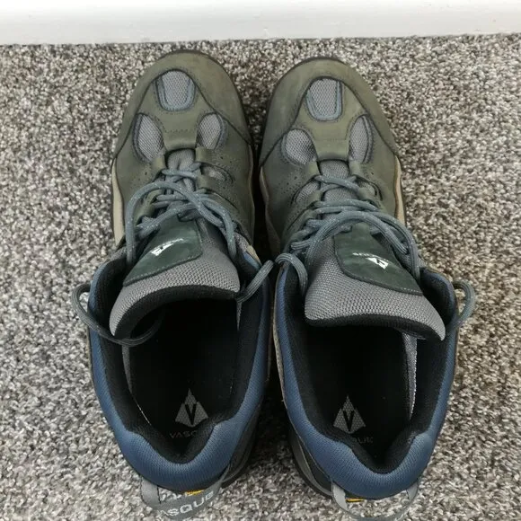 Vasque Gore-Tex Leather Hiking Boots Mens US 14M Gray Vibram Outdoor Trail Shoes