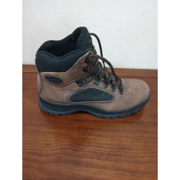 Vasque Hiking Boots Skywalk Tri-Lug Ankle Leather Black Brown Men’s 9 1/2 M