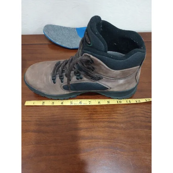 Vasque Hiking Boots Skywalk Tri-Lug Ankle Leather Black Brown Men’s 9 1/2 M