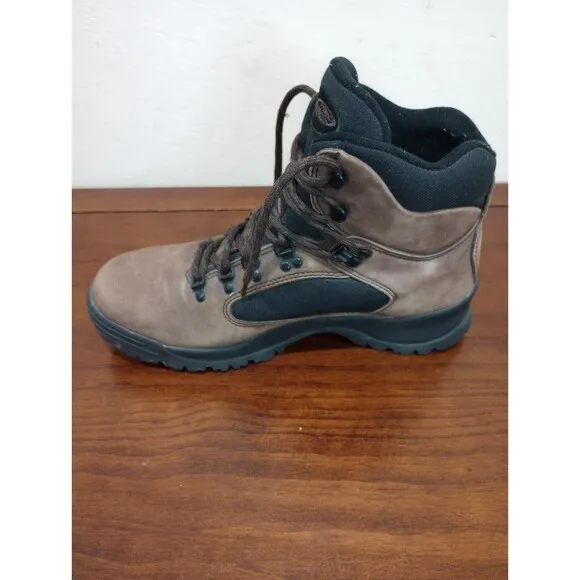 Vasque Hiking Boots Skywalk Tri-Lug Ankle Leather Black Brown Men’s 9 1/2 M