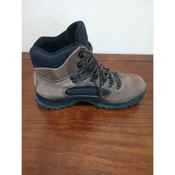 Vasque Hiking Boots Skywalk Tri-Lug Ankle Leather Black Brown Men’s 9 1/2 M