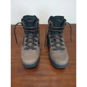 Vasque Hiking Boots Skywalk Tri-Lug Ankle Leather Black Brown Men’s 9 1/2 M