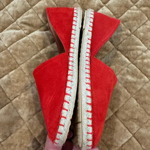 VERBENA “Carmen suedes leather espadrille flats” in red! ❤️So cute and comfy❤️