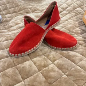 VERBENA “Carmen suedes leather espadrille flats” in red! ❤️So cute and comfy❤️