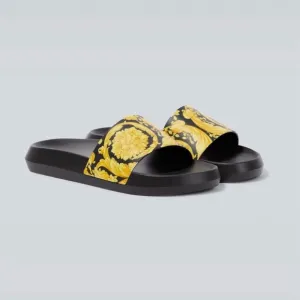 versace barocco slides $425 size 14(47)