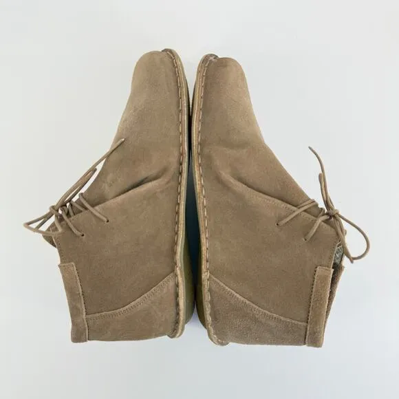 VIBAe Jtree Unisex W11 M8 Suede Desert Boots Sand Lace Up Round Toe Minimalist