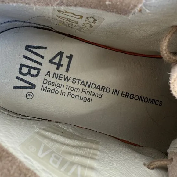 VIBAe Jtree Unisex W11 M8 Suede Desert Boots Sand Lace Up Round Toe Minimalist