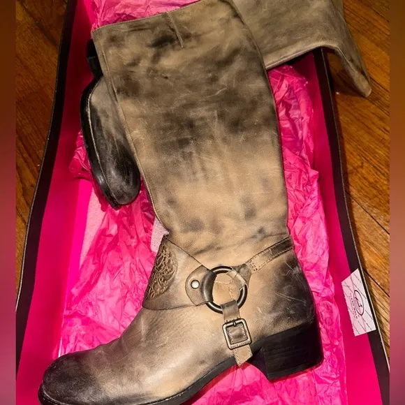 Vince Camuto Brown Knee-High Boots