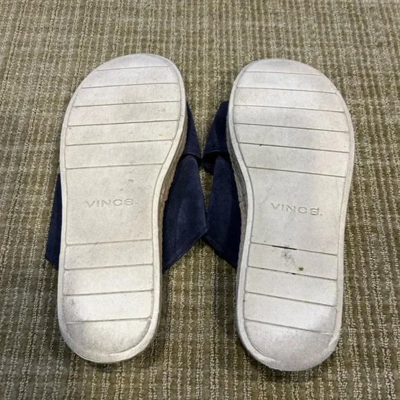 Vince Women's Navy Slide Sandals