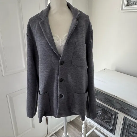 Vince Wool blend charcoal gray blazer size 12