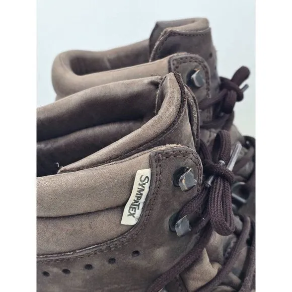 VINTAGE Alpina hiking boots Symatex Made in Slovenia, 1990  leather Mens boots s