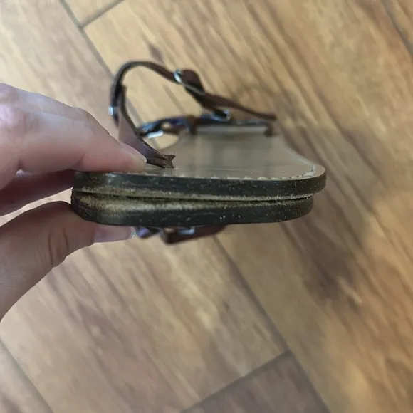 Vintage Christian Louboutin Brown Leather Sandals
