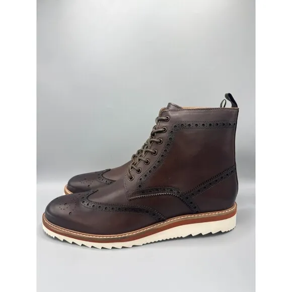 Vintage Foundry Co Men's Leather Parker Casual Boots, Brown, Size 11
