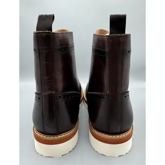 Vintage Foundry Co Men's Leather Parker Casual Boots, Brown, Size 11