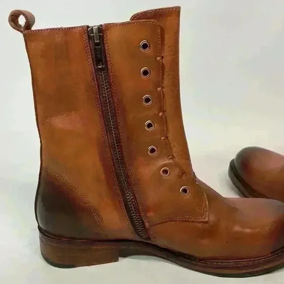 Vintage foundry size 7 boots leather style VFL186 Gemma