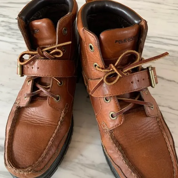 VINTAGE POLO Sport Camel Leather Women's Boots