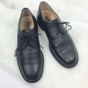 Vito Rufolo Black Soft Italian Leather Lace Up Dress Shoes