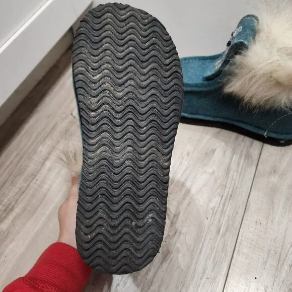 Warm Winter Fur Top Unique Hand Made Boots Woman's Size 8-9