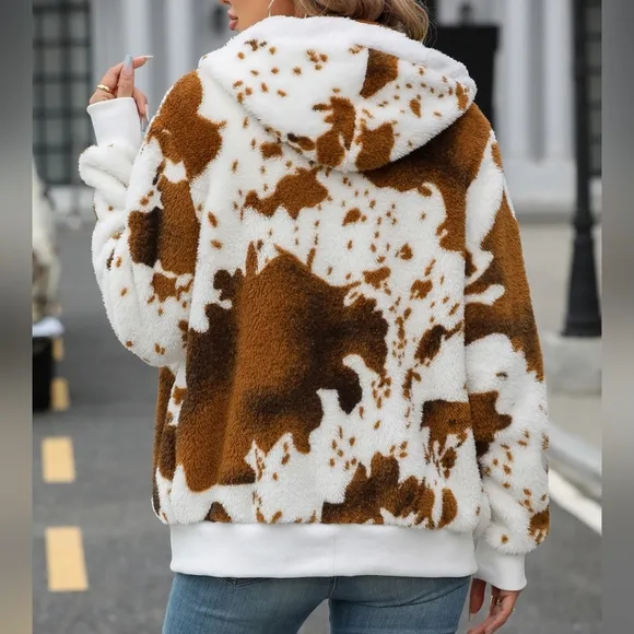 Warm Zip-Up Hooded Jacket