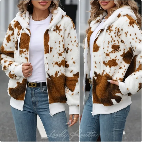 Warm Zip-Up Hooded Jacket