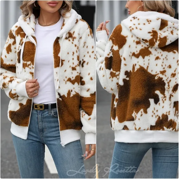Warm Zip-Up Hooded Jacket