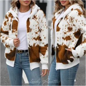 Warm Zip-Up Hooded Jacket
