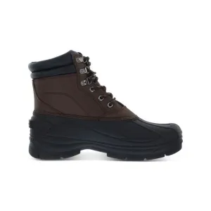 WEATHERPROOF VINTAGE Mens Black Mixed Media Joe Toe Platform Duck Boots 12 M