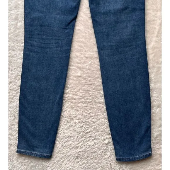 White House Black Market WHBM Curvy-Fit High-RiseCashmere Denim Skinny Jeans