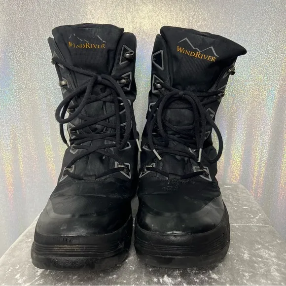 Windriver hyper dri waterproof boots winter black warm snow outdoors hunting