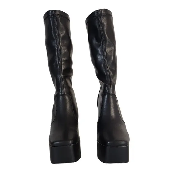 Windsor Smith Faux Leather Platform High Heel Boots Size 9 NEW
