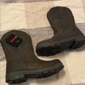 Wolverine Brown Leather Work Boots