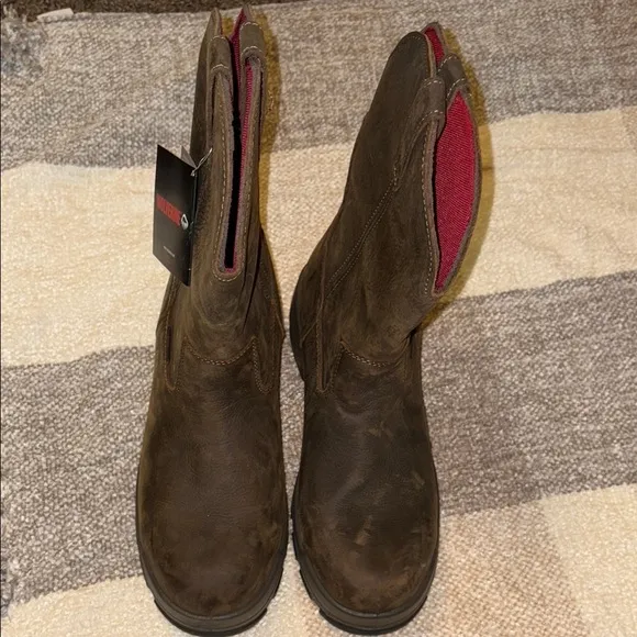 Wolverine Brown Leather Work Boots
