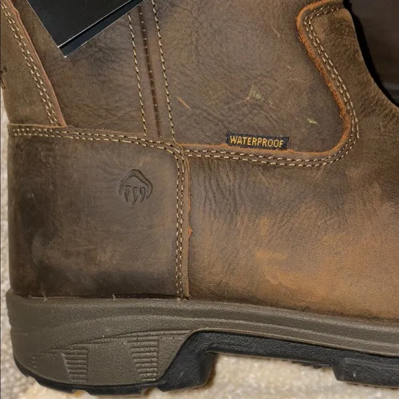 Wolverine Brown Leather Work Boots