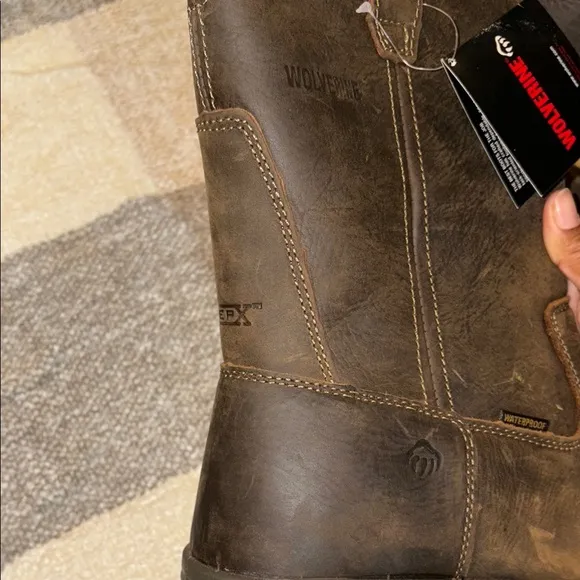 Wolverine Brown Leather Work Boots