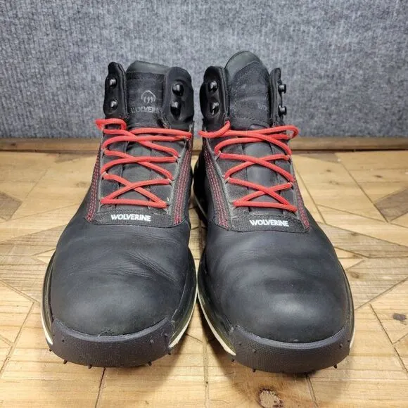 Wolverine Conquer Ultraspring Hiking Boots Men's Mid Black Waterproof - US 13M