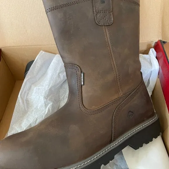 WOLVERINE Soft-Toe Men's Floorhand Waterproof Wellington. Size US 12